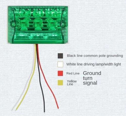 2Pces Side Marker Trailer Lights Indicator Lamps. Universal Truck, Van, PickUp. Collections Allowed