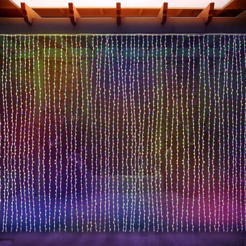 LED Decorative Fairy Curtain Lights Waterproof 220V AC in RGB Multicolour. Collections are allowed.