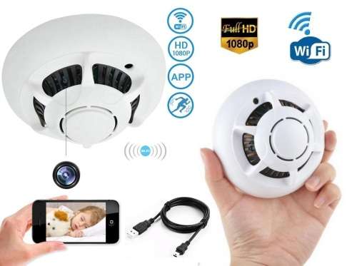 New Wireless Spy Smoke Detector HD Camera with P2P WiFi and Motion Detection. Collections allowed
