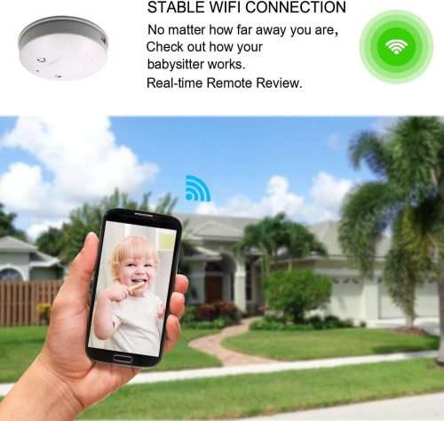 New Wireless Spy Smoke Detector HD Camera with WiFi and Motion Detection. Collections allowed
