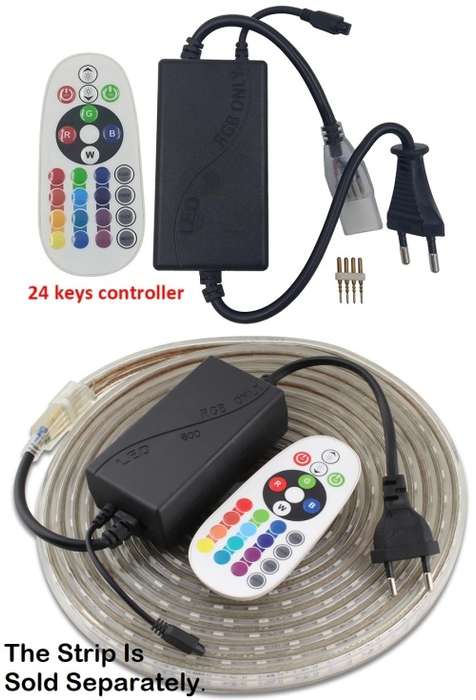 MultiColour RGB LED Wireless 15A Controller and Remote for 220V LED Strip Light. Collections Allowed