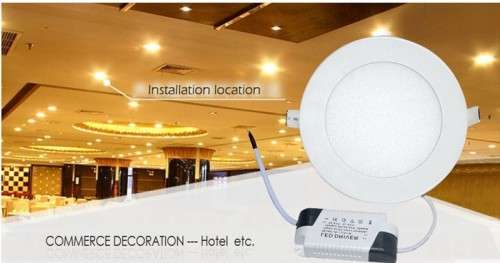 6W 220V LED Panel Ceiling Lights Complete with Fittings and Driver / PSU. Collections are allowed.