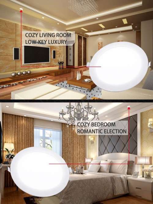 6W 220V LED Panel Ceiling Lights Complete with Fittings and Driver / PSU. Collections are allowed.