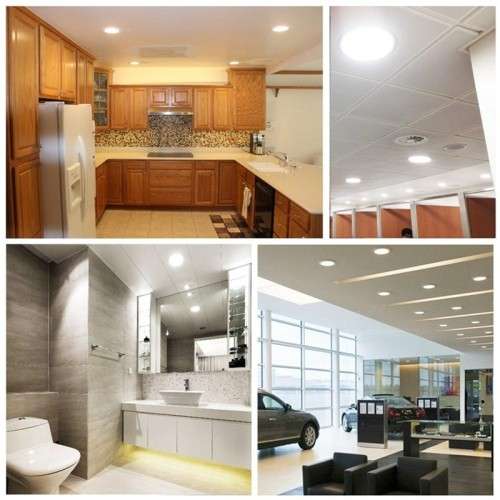 6W 220V LED Panel Ceiling Lights Complete with Fittings and Driver / PSU. Collections are allowed.