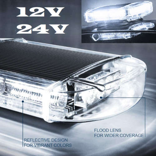 Strobe Flash COB LED Vehicle Roof Top Cool White Light Bar. Magnetic Mount. Collections Are Allowed.
