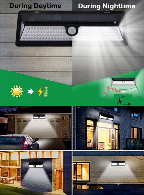 Solar Induction Wall LED Lamp With Motion Sensor. Collections Are Allowed.