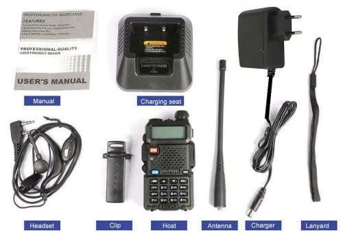 BAOFENG UV-5R Walkie Talkie VHF UHF Dual Band 8W Handheld Two Way Radio. Collections Allowed.