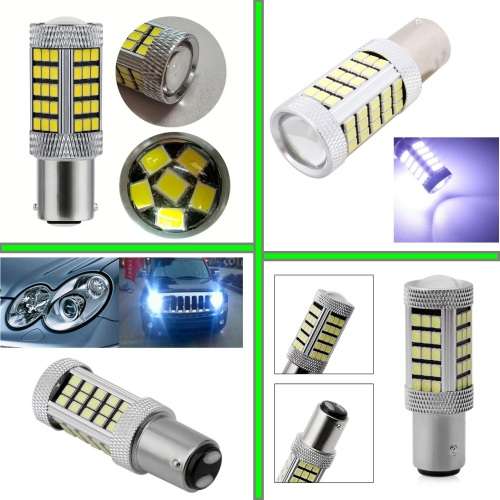 Cool White 1157/BAY15D 16W 990lm 66xSMD2835 LED Light Bulb, DC9~32V. Collections Are Allowed.
