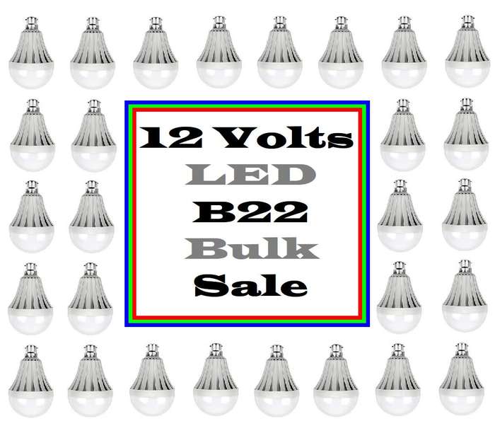 BULK SALE: 50x LED Light Bulbs 5W LED 12V B22. These are 12Volts products. Collections Are Allowed.