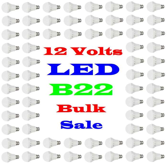 BULK SALE: 50x LED Light Bulbs 5W LED 12V B22. These are 12Volts products. Collections Are Allowed.