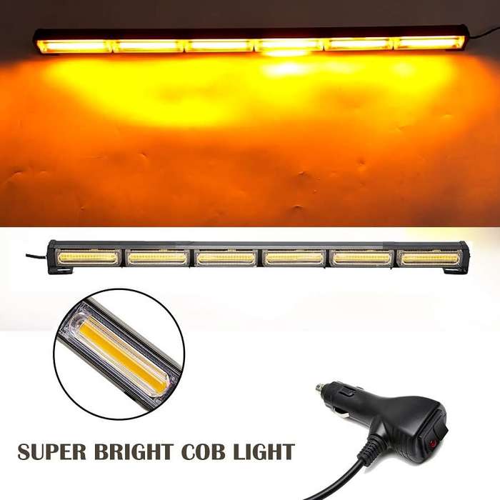 Amber Yellow Orange Emergency Vehicle Flash/Warning LED Strobe Light Bar. Collections allowed.