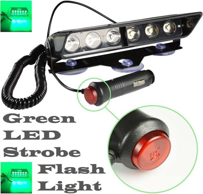 LED Windscreen Dashboard Vehicle Flash Strobe Dash Light Bar. Long 6LED Version. Collections Allowed