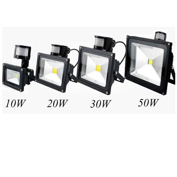 20W PIR Motion Sensor LED 220V AC Floodlights In Cool White. Collections Are Allowed.