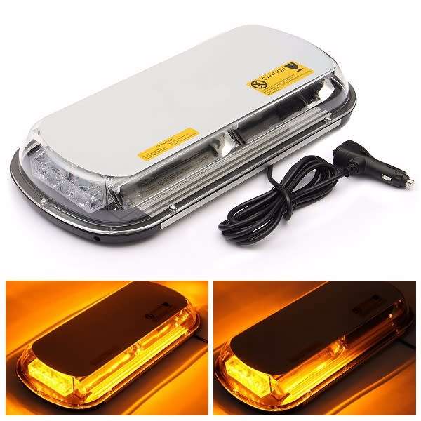 Amber Orange COB LED Car Roof Top Strobe Flash Warning Light Magnetic Mount. Collections Are Allowed