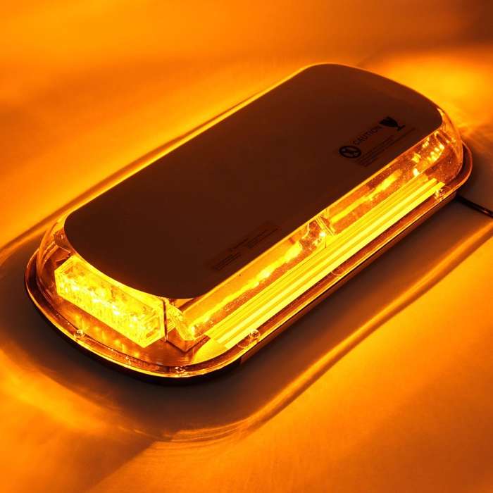 Amber Orange COB LED Car Roof Top Strobe Flash Warning Light Magnetic Mount. Collections Are Allowed