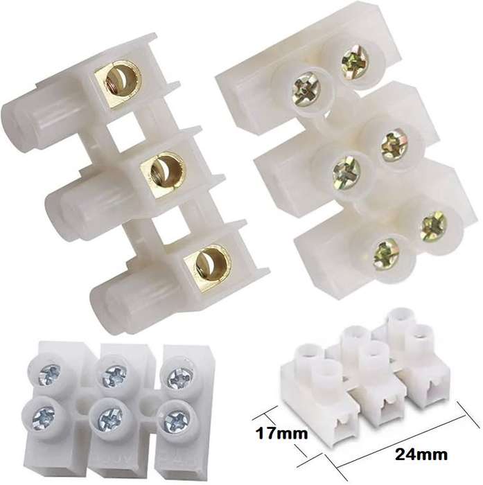 Quick Screw Triple-Wire (3 Channels) Terminal Block Connectors. Collections Are Allowed.