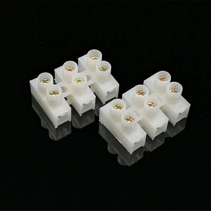 Quick Screw Triple-Wire (3 Channels) Terminal Block Connectors. Collections Are Allowed.