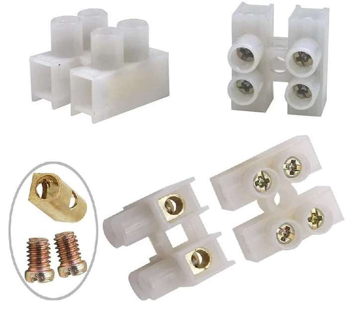 Quick Screw Double-Wire (2 Channels) Terminal Block Connectors. Collections Are Allowed.