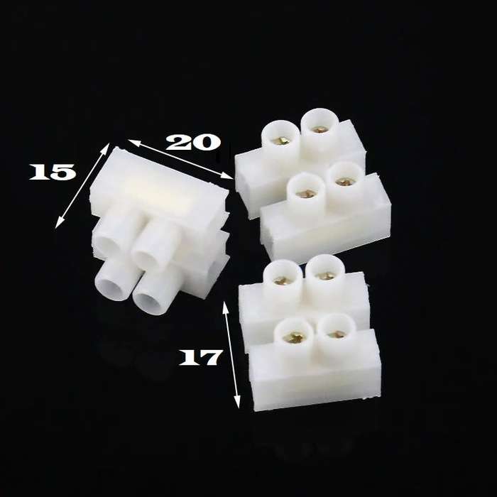 Quick Screw Double-Wire (2 Channels) Terminal Block Connectors. Collections Are Allowed.