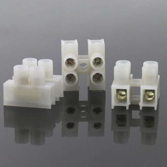 Quick Screw Double-Wire (2 Channels) Terminal Block Connectors. Collections Are Allowed.
