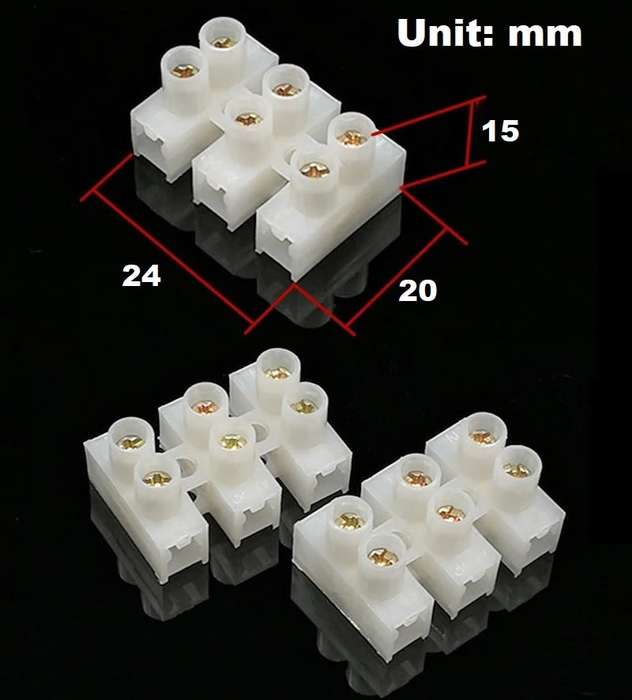 Quick Screw Triple-Wire (3 Channels) Terminal Block Connectors. Collections Are Allowed.