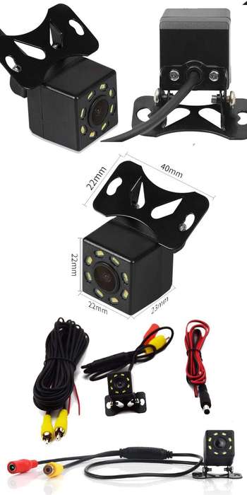 Mini Waterproof Parking Assistance 8LED Reversing Backup Wide Angle HD Camera. Collections Allowed.