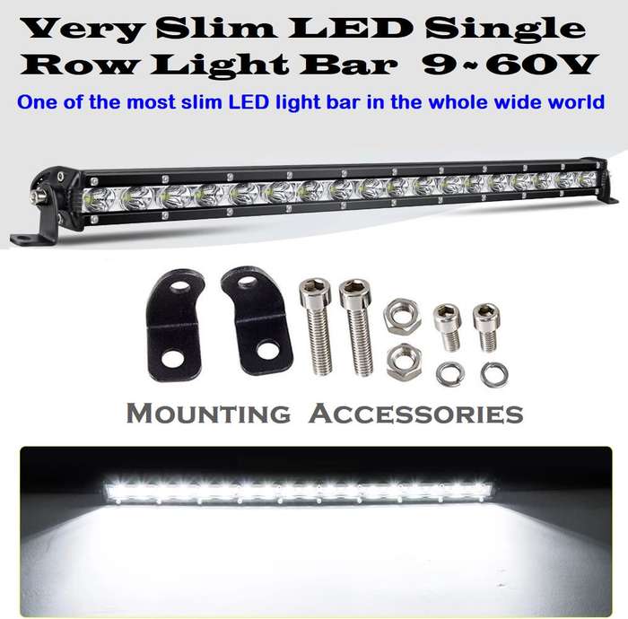 LED Light Bar 64cm Ultra Slim Design 9~60V DC 72W Single Row Type. Collections Are Allowed.