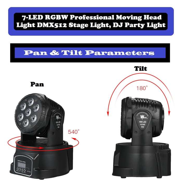LED Moving Head Professional Disco DMX512 Stage Light, DJ Party Light. Collections Are Allowed.