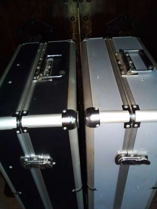 Big Aluminium Trolley Cases For Testing / Displays / Demos of Light Bulbs/Tubes. Collections Allowed