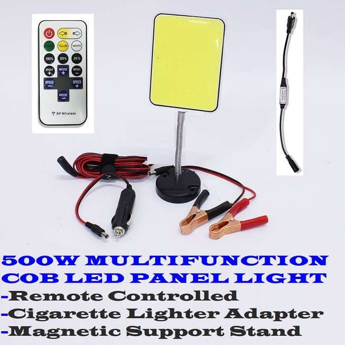 500W Portable Versatile COB LED Multifunction Panel Light with Remote Control. Collections Allowed.