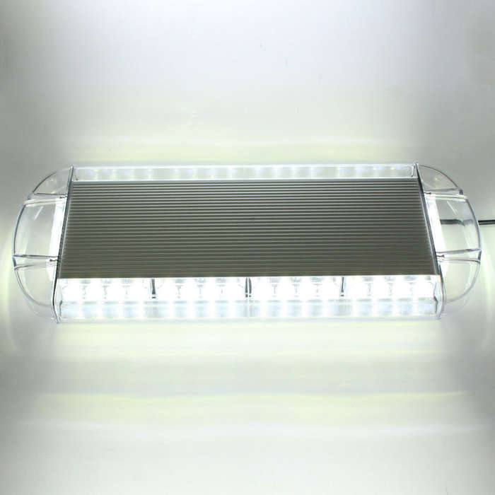 Vehicle Roof Top Magnetic Mount COB LED Strobe Flash Warning White Light Bar. Collections Allowed.