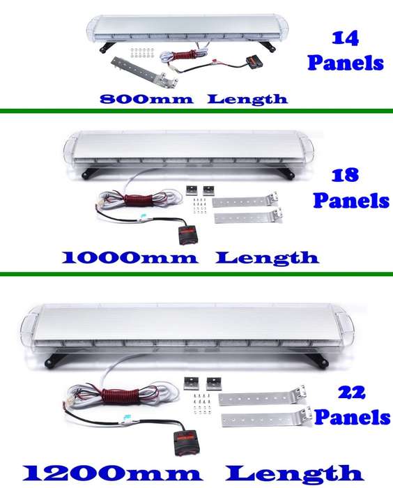 Cool White LED Vehicle Roof Top Hazard Warning Flash Strobe Light Bar. Collections Are Allowed.
