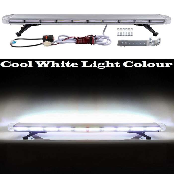 Cool White Light Vehicle Roof Top Strobe Flash Light Bar. Slim COB LED Design. Collections Allowed.