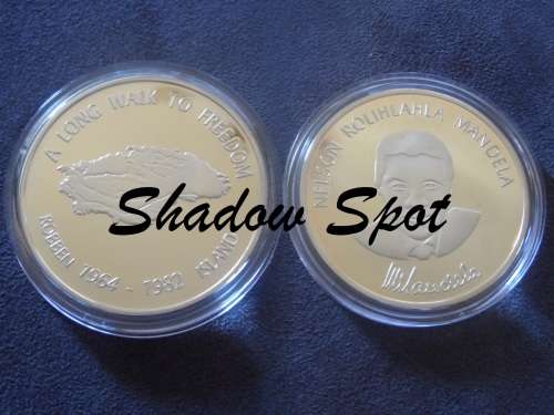 Nelson Mandela Robben Island Silver Clad Bullion Coin