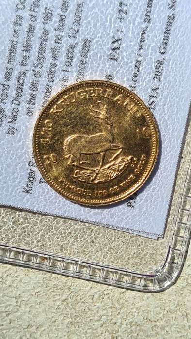 1016 1/10th OZ Gold Krugerrand in pouch with certificate! Gold is rising !