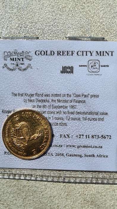 1016 1/10th OZ Gold Krugerrand in pouch with certificate! Gold is rising !