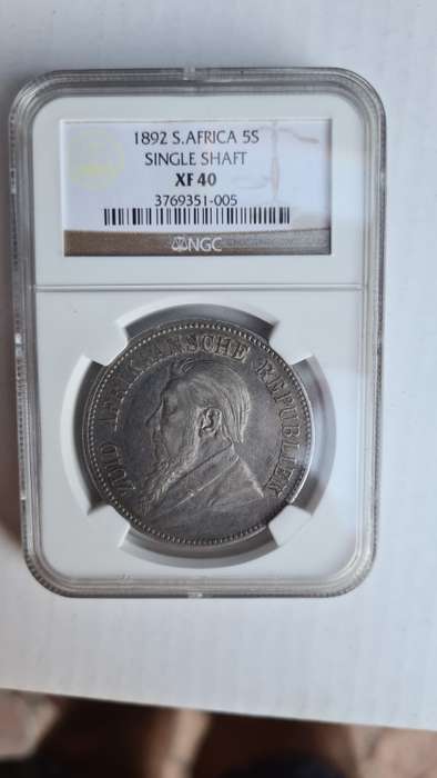 1892 S/S 5 Shillings - Always desired - NGC - XF40 - Nice looking example!