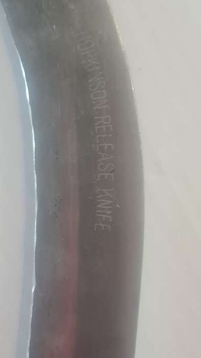 WW11 Genuine Hopkinson parachute release knife.Good,solid example.