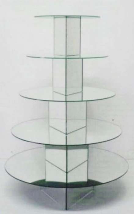 5 Tier Round Stackable Cupcake Stand
