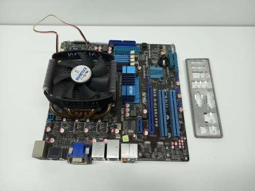 ASUS Motherboard Combo + AMD CPU + Zalman CPU Cooler With Heat Sink + Back Plate