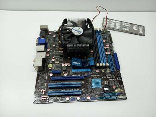 ASUS Motherboard Combo + AMD CPU + Zalman CPU Cooler With Heat Sink + Back Plate
