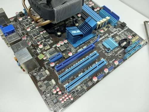 ASUS Motherboard Combo + AMD CPU + Zalman CPU Cooler With Heat Sink + Back Plate
