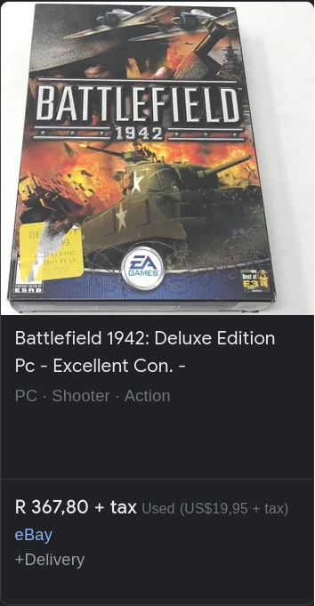 [PC Games] Battlefield 1942 | 2 Discs Included | R367 Online | Limited Deal!
