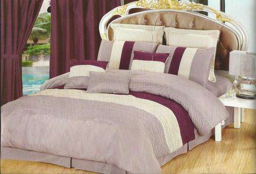 Comforter Set - Purple 10 Piece - Queen Size Comforter Set