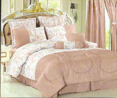 Queen Size Comforter Set - Maroon 10 Piece - Queen Size Comforter Set