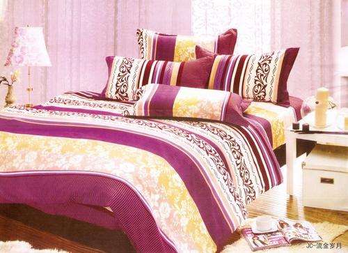 6 Piece - Seersucker Cotton Feel - Bed Linen - Double Bed Size- Duvet Cover Set