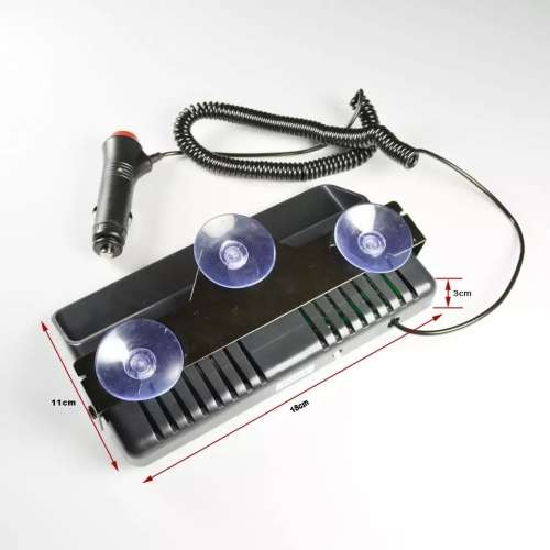 Led Flashing Emergency Strobe Light 6 Led Windscreen Mount - Green Color For Security Vehicle