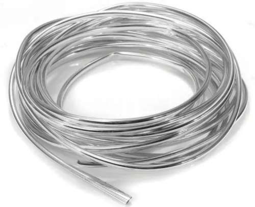 Clip on Chrome Beading 7mm x 5m Roll