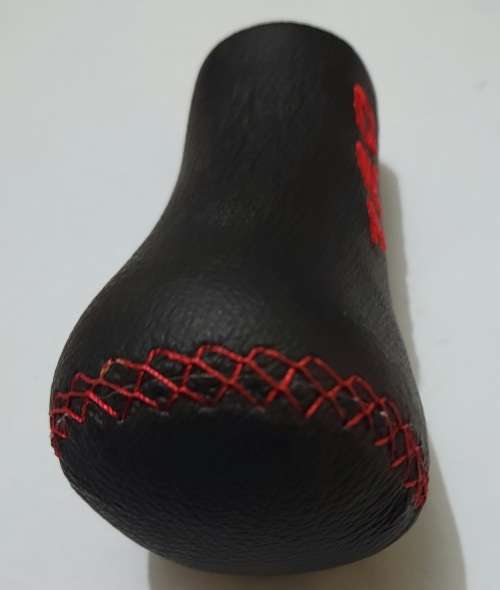 Universal Black PU Leather Manual Car Gear Shift Knob Handle Stick TRD