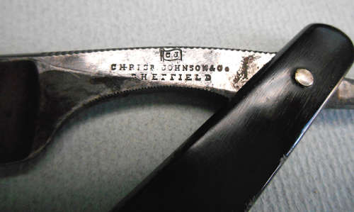 CHRIS JOHNSON & Co STRAIGHT Real Hollow CUT THROAT RAZOR SHEFFIELD